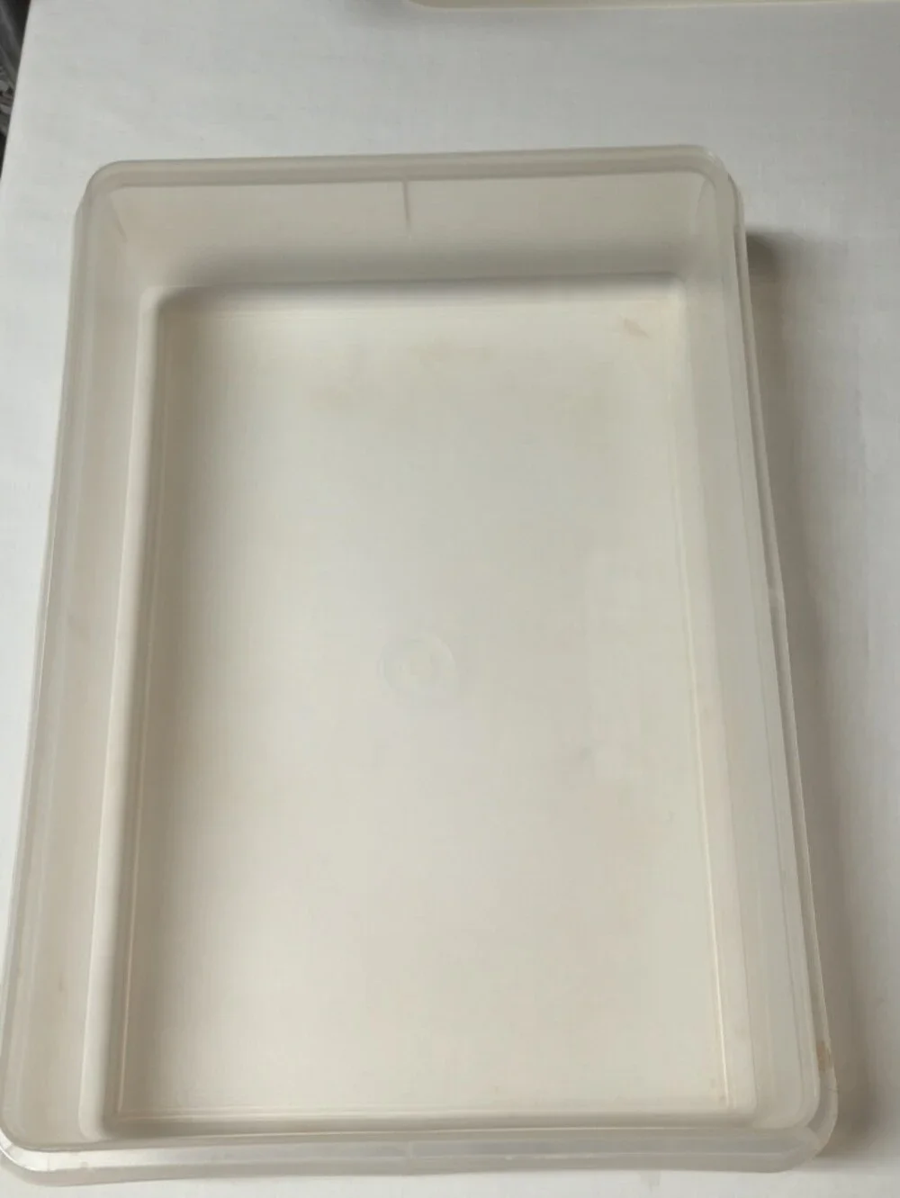 Tupperware Cream Tablet Storage Tray 290-9 Container Vintage With Lid